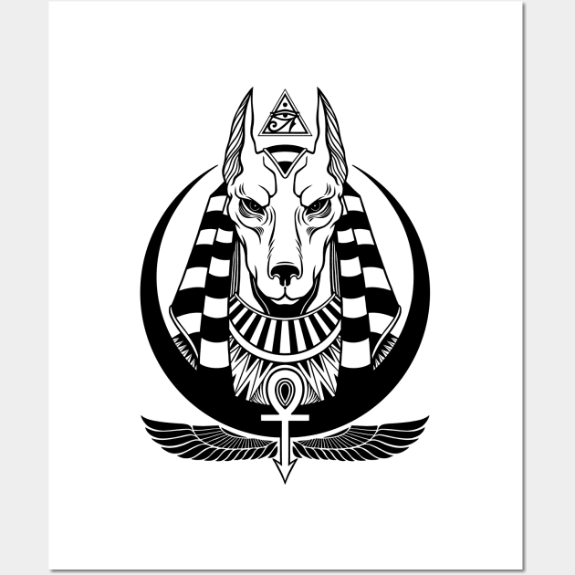 Anubis Wall Art by OccultOmaStore